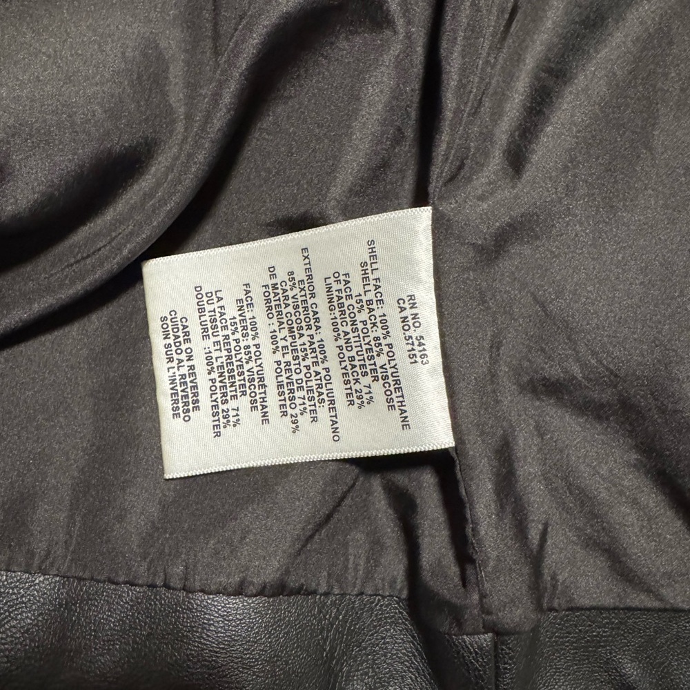 Levi’s Black Moto Jacket • Women’s Size M • New Without Tags • Zip Front - Picture 14 of 14